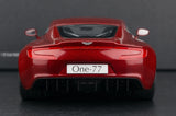AutoArt Aston Martin 2009 One-77 ميلان ريد 1:18 – نموذج معدني قابل للجمع من القالب المصبوب