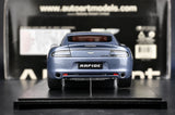 AutoArt Aston Martin 2010 رابيد سيلفر وبلو 1:18 – نموذج معدني قابل للجمع مصبوب، مصبوب.