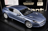 AutoArt Aston Martin 2010 رابيد سيلفر وبلو 1:18 – نموذج معدني قابل للجمع مصبوب، مصبوب.