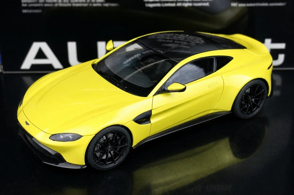 AutoArt Aston Martin 2019 Vantage Lemon Yellow 1:18 – Collectible Diecast Model Die-Cast