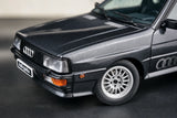 AutoArt Audi 1981 كواترو LWB سيلفر آند رمادي 1:18 – نموذج معدني قابل للجمع من القالب المصبوب