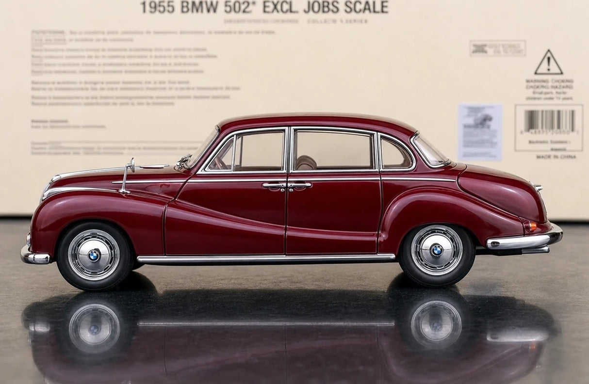 AutoArt BMW 1955 502 Burgundy 1:18 – Druckguss-Sammlermodell