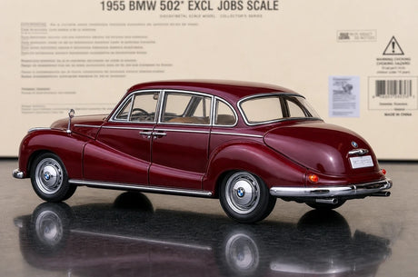AutoArt BMW 1955 502 بورغوندي 1:18 – نموذج معدني قابل للجمع مصبوب.