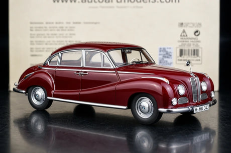 AutoArt BMW 1955 502 بورغوندي 1:18 – نموذج معدني قابل للجمع مصبوب.