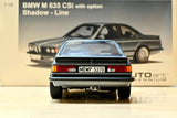 [AutoArt] 1:18 BMW 1989 E24 M635 CSi bleu voiture miniature Die-Cast