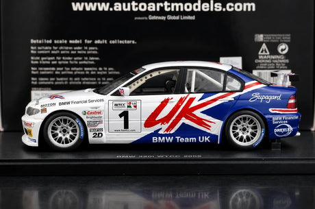 BMW 2005 320 WTCC نموذج #1 1:18 القالب القابل للجمع من AutoArt - عرض 3