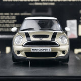 AutoArt BMW 2001 كوبر إس شامبانيا جولد 1:18 – نموذج معدني قابل للجمع مصبوب، قالب