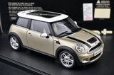 AutoArt BMW 2001 كوبر إس شامبانيا جولد 1:18 – نموذج معدني قابل للجمع مصبوب، قالب