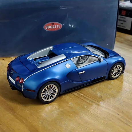 [AutoArt] 1:18 Bugatti 2005 Veyron 16.4 Blue Model Car Die-Cast