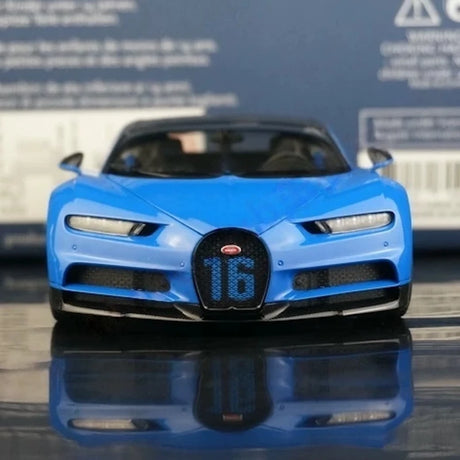 AutoArt Bugatti 2018 Chiron 스포츠 블루 1:18 – 수집용 다이캐스트 모델 다이캐스트