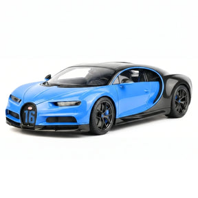 AutoArt Bugatti 2018 Chiron سبورت بلو 1:18 – نموذج معدني قابل للجمع مصبوب.