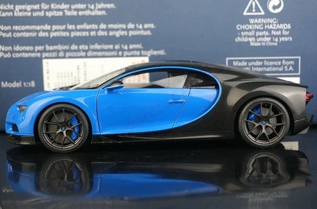 AutoArt Bugatti 2018 Chiron 스포츠 블루 1:18 – 수집용 다이캐스트 모델 다이캐스트