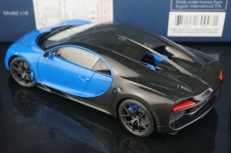 AutoArt Bugatti 2018 Chiron 스포츠 블루 1:18 – 수집용 다이캐스트 모델 다이캐스트