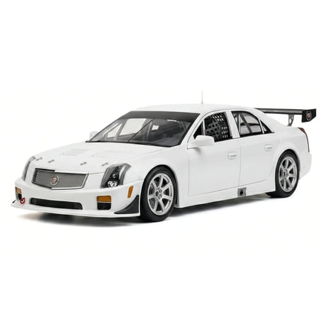AutoArt Cadillac 2004 CTS-V Witte Rode Accent 1:18 – Verzamelobject gegoten model met gietijzer