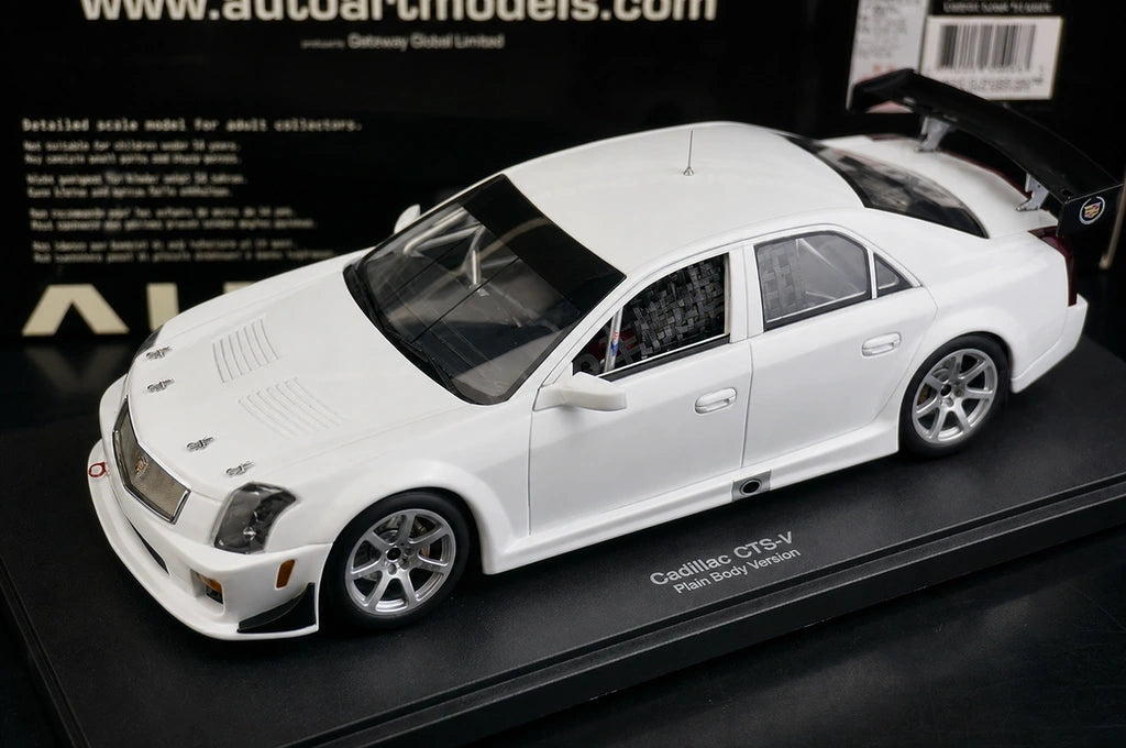 AutoArt Cadillac 2004 CTS-V Białoczerwony akcent 1:18 – Kolekcjonerski model odlewany