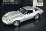 AutoArt Chevrolet 1978 Corvette C3 25th Anniversary Silver 1:18 – Collectible Diecast Model Die-Cast