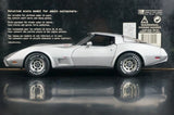 AutoArt Chevrolet 1978 Corvette C3 25th Anniversary Silver 1:18 – Collectible Diecast Model Die-Cast