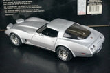 AutoArt Chevrolet 1978 Corvette C3 25th Anniversary Silver 1:18 – Collectible Diecast Model Die-Cast