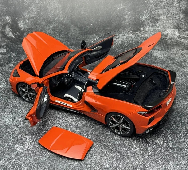 AutoArt Chevrolet 2020 Corvette C8 Stingray Z51 Orange 1:18 – Sammelobjekte aus Druckguss