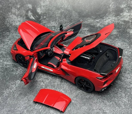 [AutoArt] 1:18 Chevrolet 2020 Corvette C8 Stingray Z51 Red Model Car Die-Cast