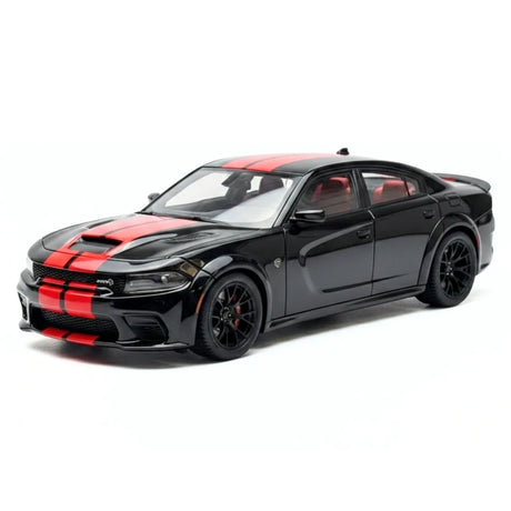AutoArt Dodge 2020 تشارجر R-T سكات باك عريض الجسم أسود 1:18 – نموذج معدني قابل للجمع مصنوع من القالب المصبوب