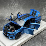 AutoArt Dodge 2020 Charger R-T Scat Pack Widebody Azul 1:18 – Modelo de fundición a presión coleccionable