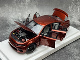 AutoArt Dodge 2020 Charger R-T Scat Pack Widebody Brown 1:18 – Modelo de fundición a presión coleccionable