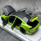AutoArt Dodge 2020 Charger R-T Scat Pack Widebody Cyan 1:18 – Modelo de fundición a presión coleccionable