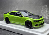 AutoArt Dodge 2020 Charger R-T Scat Pack Widebody Cyan 1:18 – Modelo de fundición a presión coleccionable