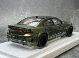 AutoArt Dodge 2020 Charger R-T Scat Pack Widebody Green 1:18 – Modelo de fundición a presión coleccionable