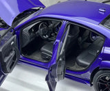 AutoArt Dodge 2020 Charger R-T Scat Pack Widebody Purple 1:18 – Collectible Diecast Model Die-Cast