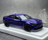 AutoArt Dodge 2020 Charger R-T Scat Pack Widebody Purple 1:18 – Collectible Diecast Model Die-Cast