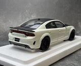 AutoArt Dodge 2020 Charger R-T Scat Pack Widebody White 1:18 – Collectible Diecast Model Die-Cast