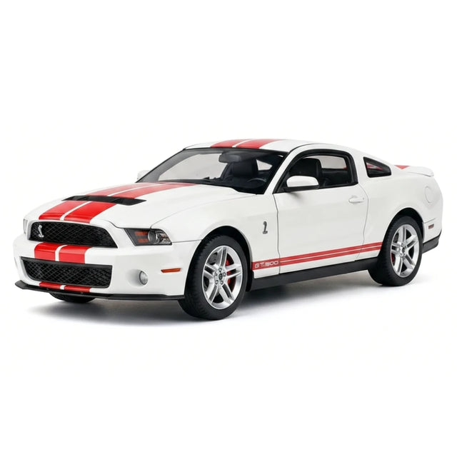 AutoArt Ford 1967 Shelby Mustang GT500 1:18 Rosso e Bianco – Modello da collezione pressofuso