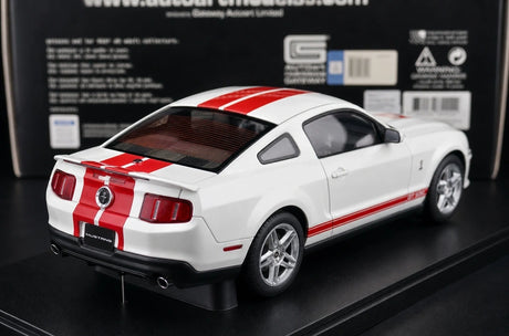 AutoArt Ford 1967 Shelby Mustang GT500 Red and White 1:18 – Collectible Diecast Model Die-Cast