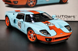 AutoArt فورد 2004 GT جلف ليفري 1:18 – نموذج معدني قابل للجمع مصبوب.