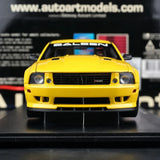 AutoArt فورد 2005 موستانج سالين S281 الأصفر 1:18 – نموذج معدني قابل للجمع مصبوب.