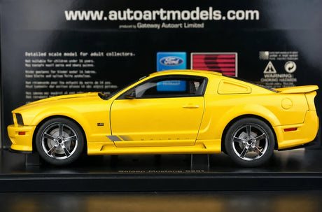 AutoArt Ford 2005 Mustang Saleen S281 Yellow 1:18 – Collectible Diecast Model Die-Cast