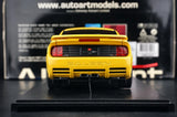 AutoArt فورد 2005 موستانج سالين S281 الأصفر 1:18 – نموذج معدني قابل للجمع مصبوب.