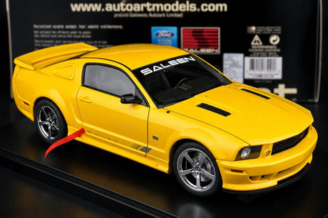 AutoArt Ford 2005 Mustang Saleen S281 Yellow 1:18 – Collectible Diecast Model Die-Cast
