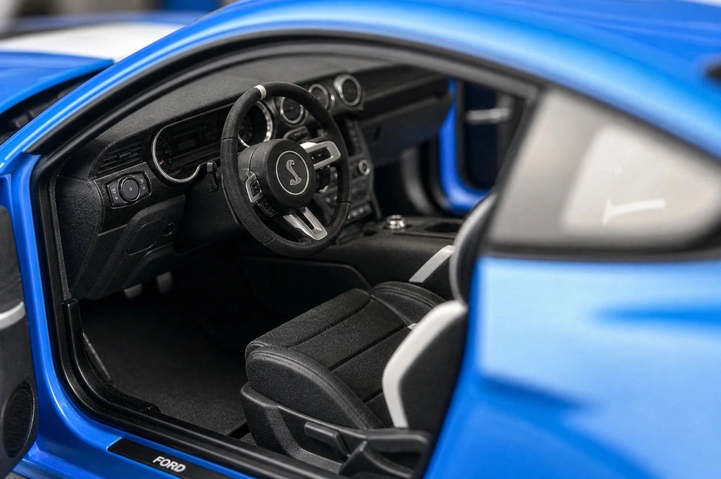 AutoArt Ford 2010 Shelby Mustang GT500 Blue 1:18 – Modello da collezione pressofuso