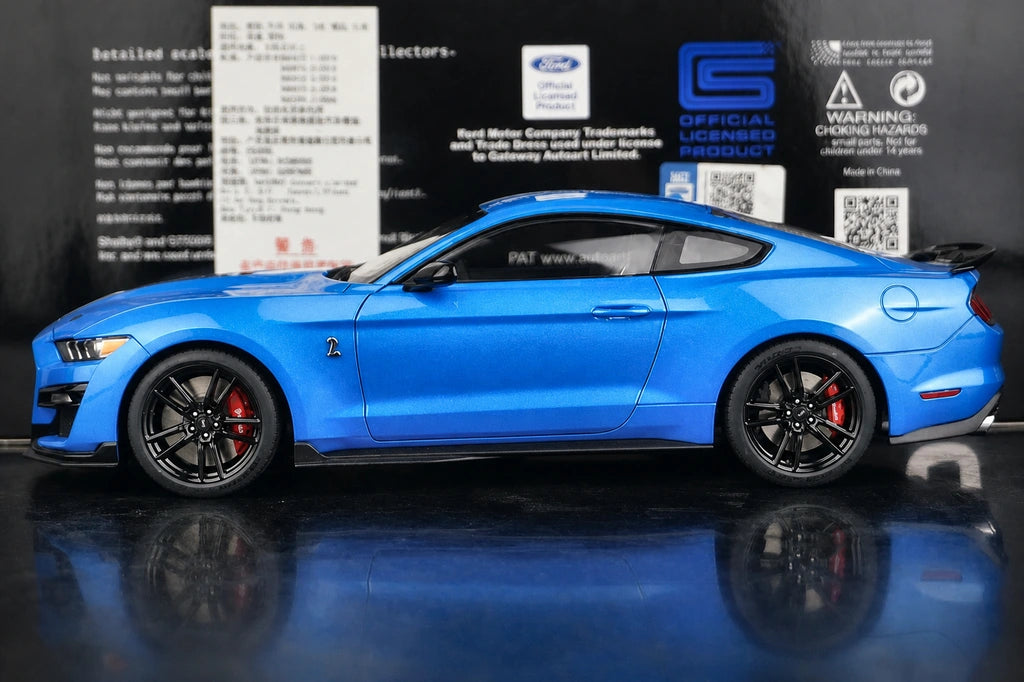 AutoArt Ford 2010 Shelby Mustang GT500 Blue 1:18 – Modello da collezione pressofuso