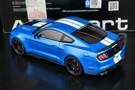 AutoArt Ford 2010 Shelby Mustang GT500 Blue 1:18 – Collectible Diecast Model Die-Cast