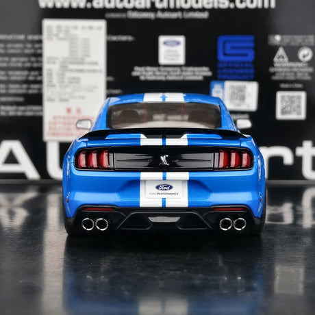 AutoArt Ford 2010 Shelby Mustang GT500 Blue 1:18 – Collectible Diecast Model Die-Cast