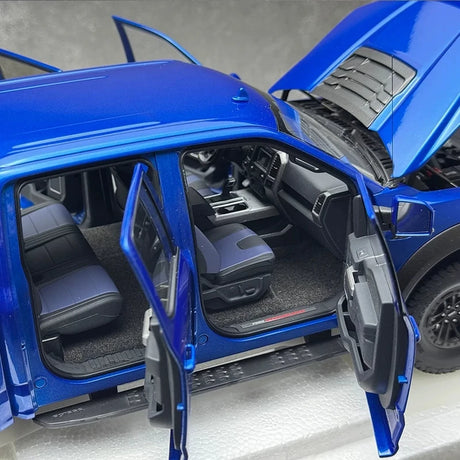 AutoArt Ford 2019 F-150 Raptor SuperCrew Blue 1:18 – Collectible Diecast Model Die-Cast