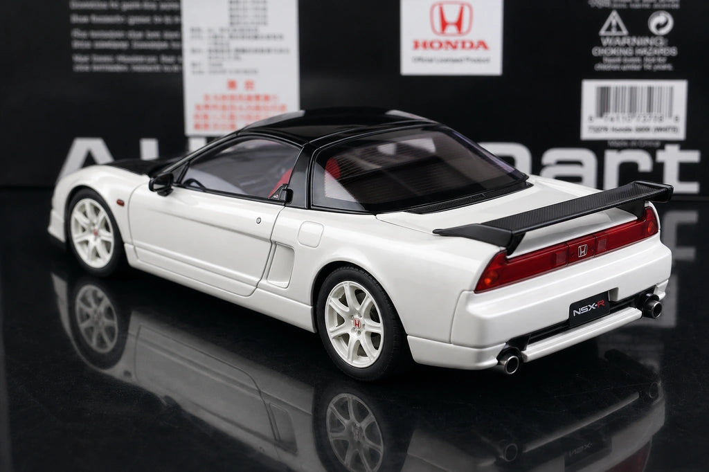 AutoArt Honda 2002 NSX-R NA2 Cofano in Carbonio 1:18 Bianco – Modello da collezione in metallo pressofuso