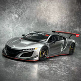 AutoArt Honda 2018 NSX GT3 Silber 1:18 – Sammelobjekte aus Druckguss