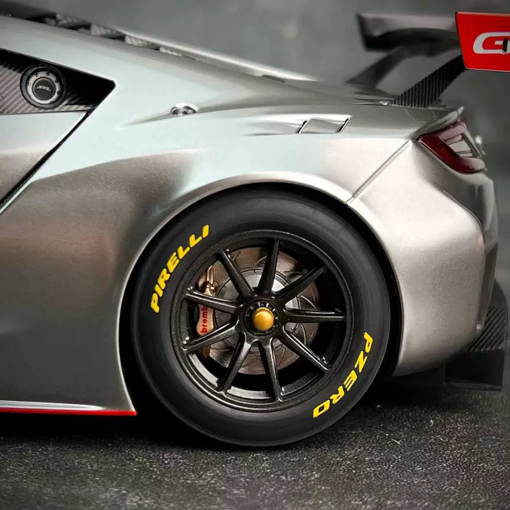 AutoArt Honda 2018 NSX GT3 Silber 1:18 – Sammelobjekte aus Druckguss