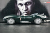 AutoArt Jaguar 1957 XK-SS Steve McQueen 1:18 – samlarobjekt gjuten modell gjutet