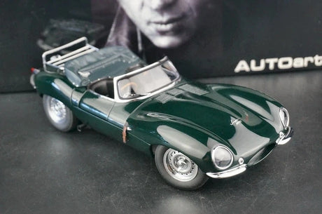 AutoArt Jaguar 1957 XK-SS Steve McQueen 1:18 – samlarobjekt gjuten modell gjutet